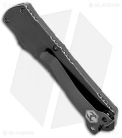 Heretic Knives Manticore-S Tanto OTF Automatic Knife Battle Worn (2.63" DLC) -Knife Shop Heretic Knives Manticore S Tanto OTF Auto Black Battle Worn DLC H023 6A BATTLE BHQ 104204 jr SIDE