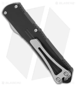 Heretic Knives Manticore-S MagnaCut Tanto OTF Automatic Knife Black Al (2.6" SW) -Knife Shop Heretic Knives Manticore S Tanto OTF Auto Black SW BHQ 180468 jr side 2