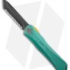 Heretic Manticore-X Bounty Hunter MagnaCut OTF Knife Green Al (3.7" Black)