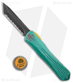 Heretic Manticore-X Bounty Hunter MagnaCut OTF Knife Green Al (3.7" Black) -Knife Shop Heretic Knives Manticore X Bounty Hunter OTF Black SW Serr BHQ 180469 jr bottlecap