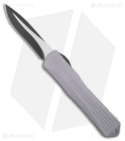 Heretic Knives Manticore-X Recurve OTF Automatic Knife Gray (3.75" Two Tone)