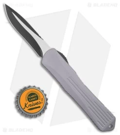 Heretic Knives Manticore-X Recurve OTF Automatic Knife Gray (3.75" Two Tone) -Knife Shop Heretic Knives Manticore X Recurve OTF Auto Gray TT BHQ 179504 jr bottlecap