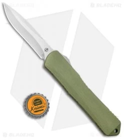 Heretic Knives Manticore-X Recurve OTF Knife OD Green (3.75" Stonewash) -Knife Shop Heretic Knives Manticore X Recurve OTF OD Green SW H033 2A GR BHQ 98805 jr bottlecap