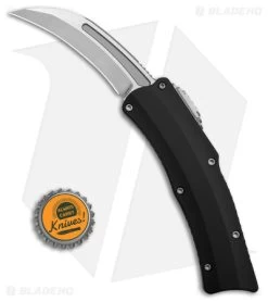 Heretic Knives ROC D/A OTF Automatic Knife Black Aluminum (3" Satin) -Knife Shop Heretic Knives ROA DA OTF AK Black Alum 3in Satin BHQ 178585 td size