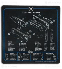 KNAFS CIVIVI Baby Banter 9"x9" Shop Mat