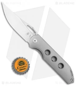 Kizer Assassin Frame Lock Front Flipper Knife Titanium 3 Hole (3.15" Satin) -Knife Shop Kizer Assassin FL Ti 3 Hole Satin Ki3549A2 BHQ 107551 jr bottlecap