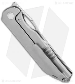 Kizer Assassin Frame Lock Front Flipper Knife Titanium 3 Hole (3.15" Satin) -Knife Shop Kizer Assassin FL Ti 3 Hole Satin Ki3549A2 BHQ 107551 jr side