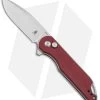Kizer Assassin Button Lock Flipper Knife Red Micarta (3.15" Satin) V3549C2 -Knife Shop Kizer Assassin Plunge Lock Flipper Red Micarta Satin BHQ 140610 jr