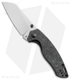 Kizer Azo Towser K Liner Lock Knife Black FatCarbon (3.5" Satin ELMAX)