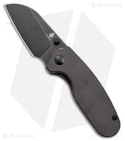 Kizer Azo Towser S Liner Lock Knife Black Micarta (3" Black Stonewash)
