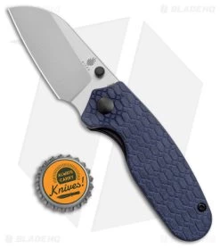 Kizer Azo Towser S Liner Lock Knife Blue Richlite (3" Satin) -Knife Shop Kizer Azo Towser S LL Blue Richlite Satin BHQ 176944 jr bottlecap