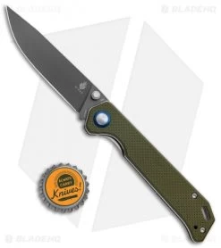 Kizer Azo Vanguard Series Begleiter Knife Green G-10 (3.5" Gray) V4458N2 -Knife Shop Kizer Azo Vanguard Series Begleiter Green G 10 Gray V4458N2 BHQ 120329 jr bottlecap
