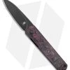 Kizer Lundquist Feist XL Front Flipper Knife Purple Fat Carbon (3.3" Stonewash) -Knife Shop Kizer Cutlery Fiest XL Fat Carbon Purple Black SW BHQ 178289 jr