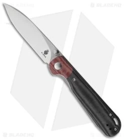 Kizer Cutlery Vanguard Azo PPY Liner Lock Knife Gray/Red Micarta (3.27" Satin)