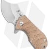 Kizer Flip Shank Frame Lock Knife Tan Micarta (2" Stonewash) Ki2521A3 -Knife Shop Kizer Flip Shank Frame Lock Knife Micarta Stonewash Ki2521A3 BHQ 117841 LS