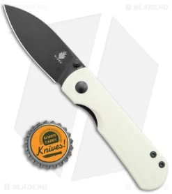 Kizer Laconico Yorkie Liner Lock Knife Ivory G-10 (2.5" Black ) -Knife Shop Kizer Laconico Yorkie LL Ivory G 10 Black BHQ 139740 jr bottlecap