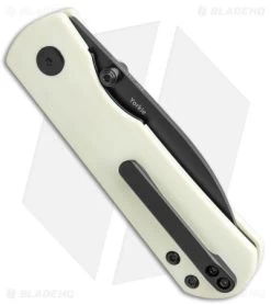 Kizer Laconico Yorkie Liner Lock Knife Ivory G-10 (2.5" Black ) -Knife Shop Kizer Laconico Yorkie LL Ivory G 10 Black BHQ 139740 jr side