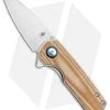 Kizer Lieb Liner Lock Knife Smooth Brown Micarta (2.32" Stonewash) V2541N4 -Knife Shop Kizer Lieb LL Smooth Brown Micarta SW V2541N4 BHQ 117056 jr