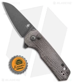 Kizer Lieb M Liner Lock Flipper Knife Black Micarta (3" Black 154CM) -Knife Shop Kizer Lieb M LL Flipper Black Micarta Black SW BHQ 175945 jr bottlecap