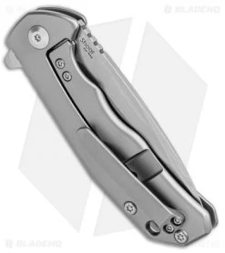 Kizer Ning Shoal Knife Gray Ti (3" Stonewash) Ki3469S1 -Knife Shop Kizer Limited Edition Ning Soal Gray Ti SW Ki3469S1 BHQ 52257 jr side