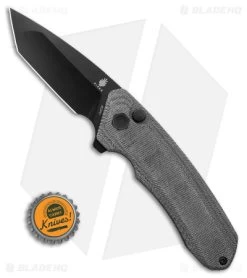 Kizer Mad Tanto Plunge Lock Knife Black Micarta (3.25" Black) V4602C1 -Knife Shop Kizer Mad Tanto Plunge Lock Knife Black Micarta 3in Black BHQ 180090 td size