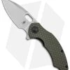 Kizer Mini Roach Liner Lock Olive Green G-10 (3" SW) V3477C1 -Knife Shop Kizer Mini Roach Degnan Olive Green G 10 SW BHQ 144095 jr