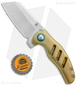 Kizer Mini Sheepdog C01C Frame Lock Flipper Knife Gold Titanium (2.6" Satin) -Knife Shop Kizer Mini Sheepdog C01C FL Gold Ti Satin Ki3488A3 BHQ 93981 jr bottlecap