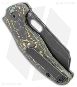 Kizer Mini Sheepdog C01C Liner Lock Black/Yellow FatCarbon (2.6" Black 20CV) -Knife Shop Kizer Mini Sheepdog C01C LL Black Yellow FatCarbon Black SW BHQ 175939 jr side