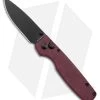Kizer Vanguard Original Button Lock Knife Red Richlite (3" Black) -Knife Shop Kizer Original Button Lock Red Richlite Black BHQ 179148 jr