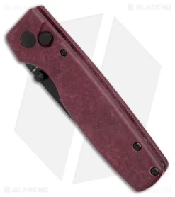 Kizer Vanguard Original Button Lock Knife Red Richlite (3" Black) -Knife Shop Kizer Original Button Lock Red Richlite Black BHQ 179148 jr spine