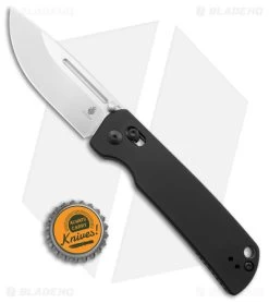 Kizer Pinkerton Escort Bar Lock Knife Black Aluminum (3.5" Stonewash 20CV) -Knife Shop Kizer Pinkerton Escort Aluminum BHQ 174683 jr bottlecap
