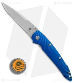 Kizer Sliver Sunburst Liner Lock Knife Blue T6 (3.5" Stonewash) Ki4419A2 -Knife Shop Kizer Sliver Sunburst Blue T6 SW BHQ 84443 er bottlecap
