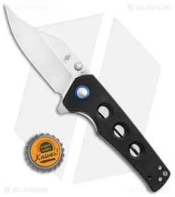 Kizer Vanguard Elstner Junges Liner Lock Knife Black G-10 (3" Satin) V3551 -Knife Shop Kizer Vanguard Elstner Junges LL Black G 10 Satin BHQ 121161 jr bottlecap