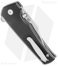 Kizer Vanguard Elstner Junges Liner Lock Knife Black G-10 (3" Satin) V3551 -Knife Shop Kizer Vanguard Elstner Junges LL Black G 10 Satin BHQ 121161 jr side