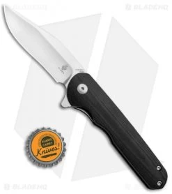 Kizer Vanguard Flashbang A1 Liner Lock Knife Black G-10 (3" Satin N690) V3454N1 -Knife Shop Kizer Vanguard Flashbang A2 LL Black G 10 Satin N690 BHQ 91650 jr bottlecap