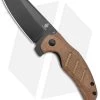Kizer Vanguard Mini Sheepdog Knife Natural Brown Micarta (2.6" Black CPM-10V) -Knife Shop Kizer Vanguard Mini Sheepdog Natural Micarta Black V3488EH BHQ 117218 jr