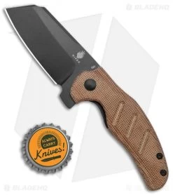 Kizer Vanguard Mini Sheepdog Knife Natural Brown Micarta (2.6" Black CPM-10V) -Knife Shop Kizer Vanguard Mini Sheepdog Natural Micarta Black V3488EH BHQ 117218 jr bottlecap