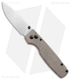 Kizer Vanguard Original XL Button Lock Knife Micarta (3" Satin 154CM)