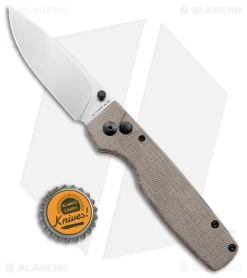 Kizer Vanguard Original XL Button Lock Knife Micarta (3" Satin 154CM) -Knife Shop Kizer Vanguard Original XL Button Lock Micarta Satin BHQ 175947 jr bottlecap