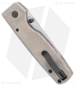 Kizer Vanguard Original XL Button Lock Knife Micarta (3" Satin 154CM) -Knife Shop Kizer Vanguard Original XL Button Lock Micarta Satin BHQ 175947 jr side