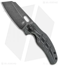 Kizer Vanguard C01C Sheepdog Thumb Hole Knife Black Micarta (3.25" Black SW)