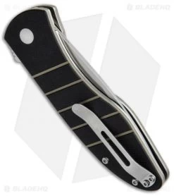 Kizer Vanguard Velox 2 Liner Lock Flipper Knife Black G-10 (3.4" Satin) V4478A1 -Knife Shop Kizer Velox 2 Black G 10 V4478A1 BHQ 50962 jr side