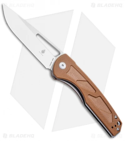 Kizer Yukon Liner Lock Knife Brown (3.39" Stonewash) V4004N2 3 Kizer Yukon Liner Lock Knife Brown (3.39" Stonewash) V4004N2