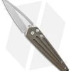 Medford Nosferatu Automatic Knife Bronze Titanium (3.5" Satin) -Knife Shop Medford Nosferatu Auto Bronze Ano SW BHQ 119603 jr