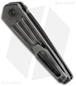 Medford Nosferatu Automatic Knife Black Titanium (3.5" Black PVD) -Knife Shop Medford Nosferatu Auto PVD Black BHQ 119604 jr side