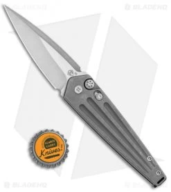 Medford Nosferatu Automatic Knife Tumbled Titanium (3.5" Satin) -Knife Shop Medford Nosferatu Auto Tumbled Aluminum BHQ 116141 jr bottlecap