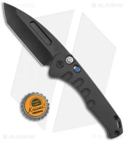 Medford Praetorian Swift Automatic Knife Black Aluminum (3.3" PVD) -Knife Shop Medford Praetorian Swift Auto Black Aluminum PVD BHQ 113071 jr bottlecap