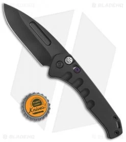 Medford + Blade HQ Praetorian Swift Auto Black Aluminum Drop Point (3.3" PVD) -Knife Shop Medford Praetorian Swift Auto Black Aluminum PVD BHQ 113501 jr bottlecap