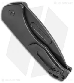 Medford + Blade HQ Praetorian Swift Auto Black Aluminum Drop Point (3.3" PVD) -Knife Shop Medford Praetorian Swift Auto Black Aluminum PVD BHQ 113501 jr side