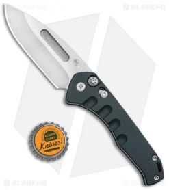 Medford + Blade HQ Praetorian Swift Automatic Knife Blue (3.3" Tumbled) -Knife Shop Medford Praetorian Swift Auto Blue Aluminum Tumbled BHQ 113497 jr bottlecap
